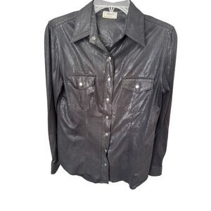 Versace Sport Men's Long‎ Sleeve Button Down Printed Shirt 40 XS Made In Italy